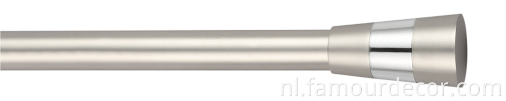 Simple geometric telescopic curtain rod